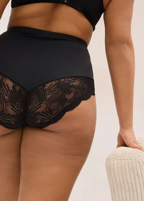 Slip con pizzo ed effetto modellante medio, bonprix