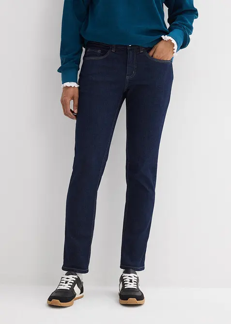 Jeans slim fit con cotone biologico, vita media, bonprix