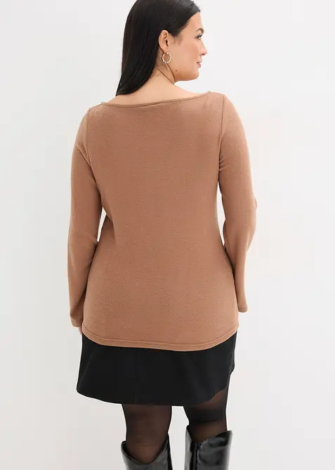 Maglia a maniche lunghe in misto viscosa, bonprix