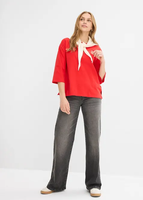 T-shirt boxy in puro cotone, bonprix