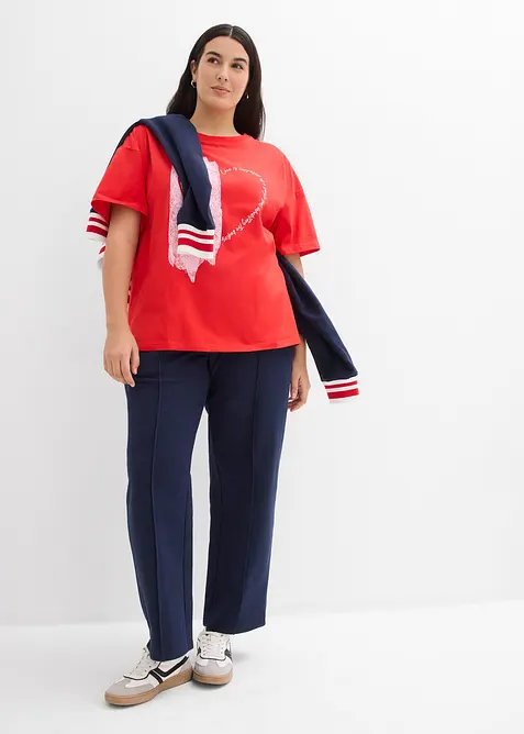 Maglia oversize in misto cotone biologico elasticizzato, bonprix