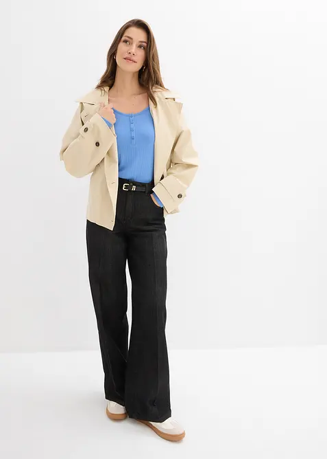 Maglia a maniche lunghe con bottoni, bonprix