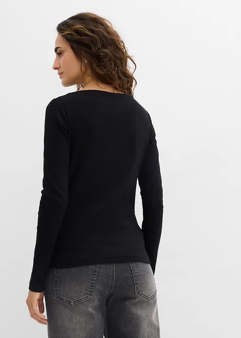 Maglia aderente a costine, bonprix