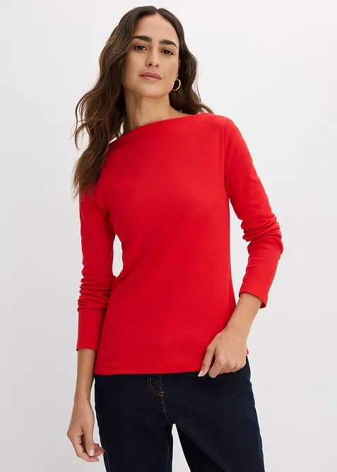 Maglia aderente a costine, bonprix