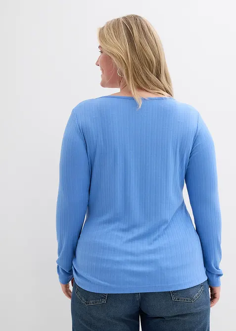 Maglia a maniche lunghe con bottoni, bonprix