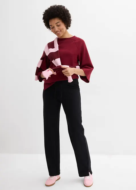 Pantaloni in felpa di puro cotone biologico, bonprix