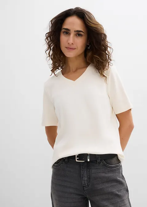 Maglia in jersey pesante di puro cotone biologico (pacco da 2), bonprix