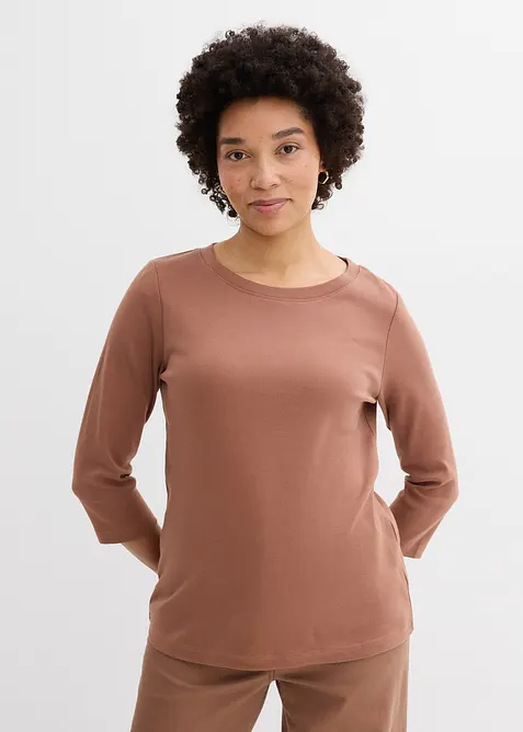 Maglia in jersey pesante con cotone biologico (pacco da 3), bonprix