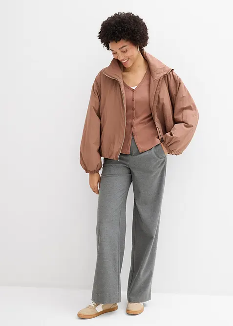 Cardigan in jersey pesante di puro cotone biologico, bonprix