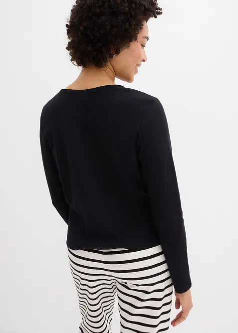 Cardigan in jersey pesante di puro cotone biologico, bonprix