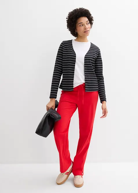 Cardigan in jersey pesante di puro cotone biologico, bonprix