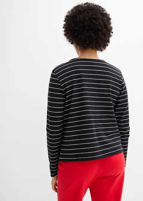 Cardigan in jersey pesante di puro cotone biologico, bonprix