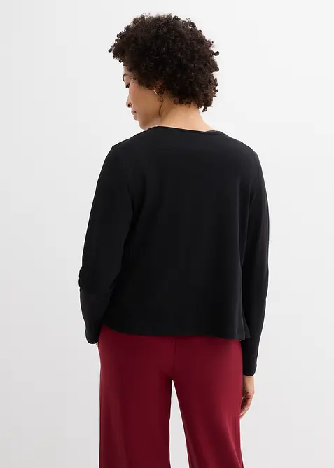Cardigan in jersey pesante di puro cotone biologico, bonprix