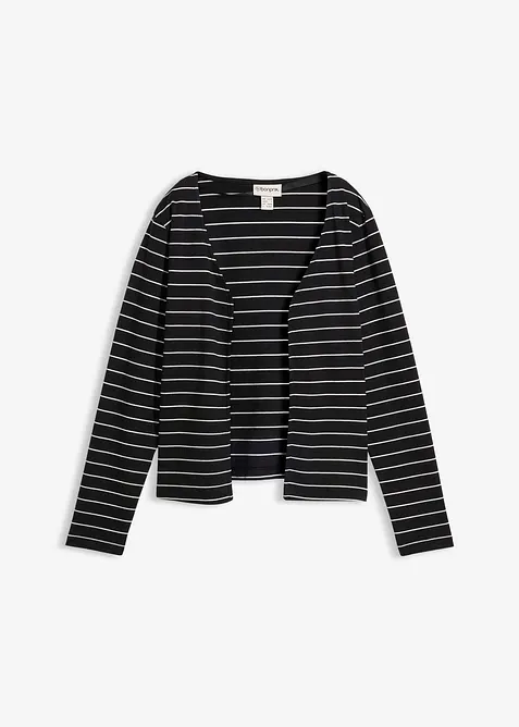 Cardigan in jersey pesante di puro cotone biologico, bonprix