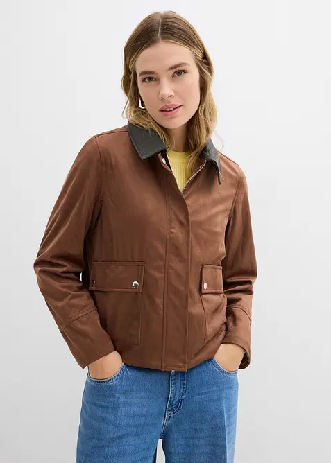 Giacca in similpelle scamosciata, bonprix