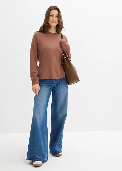 Felpa sciancrata, bonprix