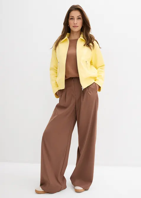 Giacca in similpelle cropped, bonprix