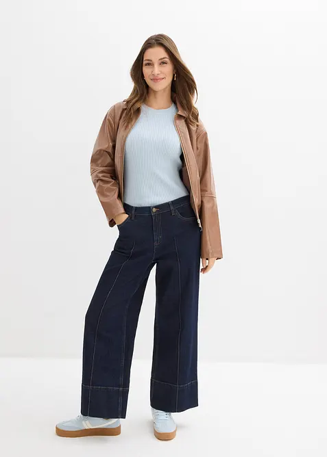 Giacca in similpelle cropped, bonprix