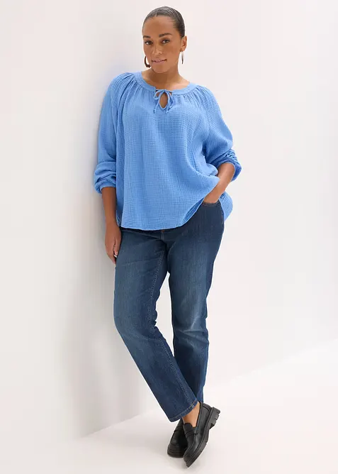 Blusa in mussola morbida, bonprix