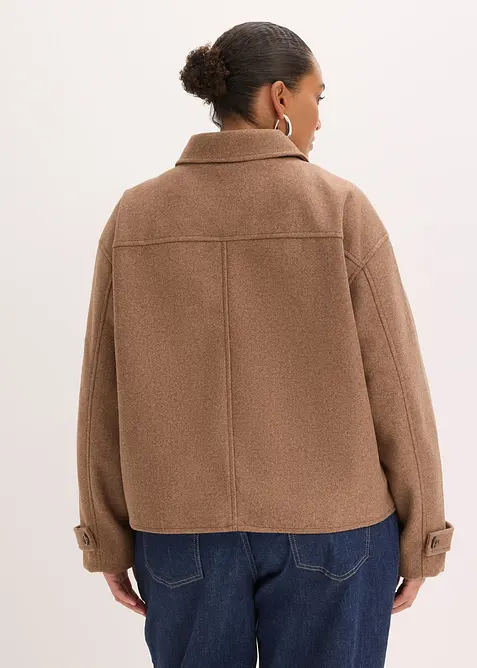 Giacca corta in simil lana, bonprix