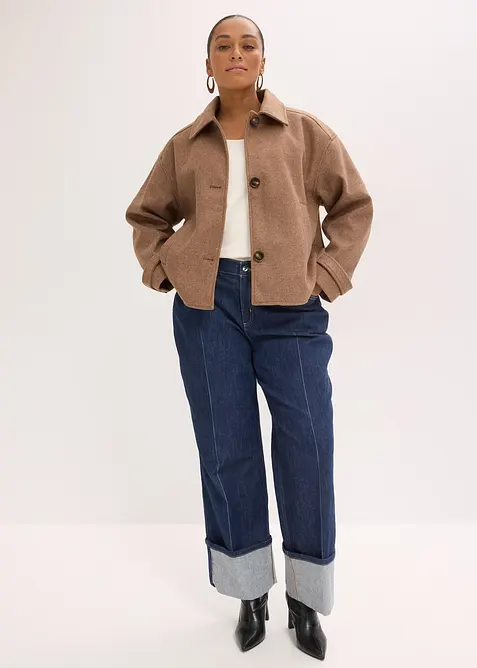 Giacca corta in simil lana, bonprix