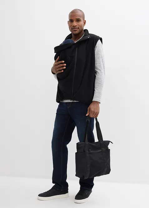 Gilet porta-beb&egrave; 3 in 1 da uomo con funzione di trasporto frontale e posteriore, bonprix