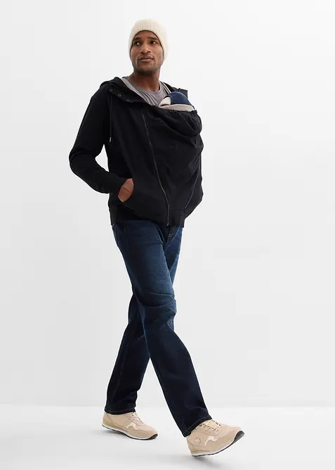 Felpa portabeb&egrave; 2 in 1 da uomo in morbido cotone, bonprix