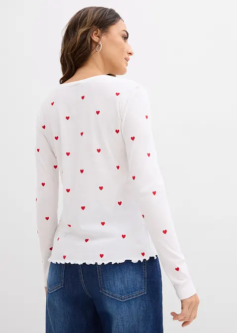 Maglia a maniche lunghe in puro cotone, bonprix