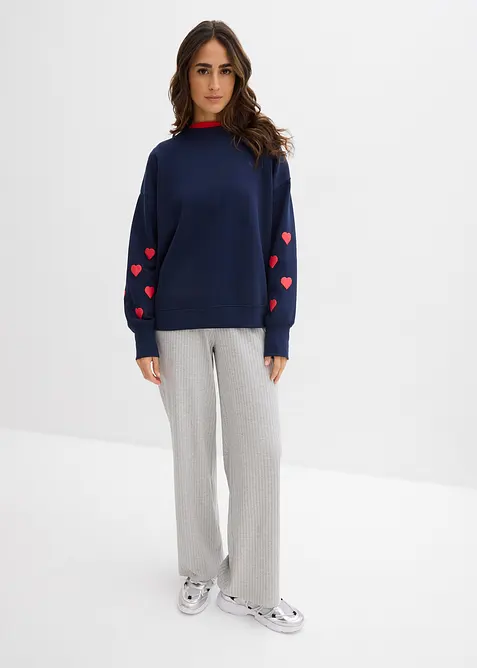 Felpa in misto cotone, bonprix