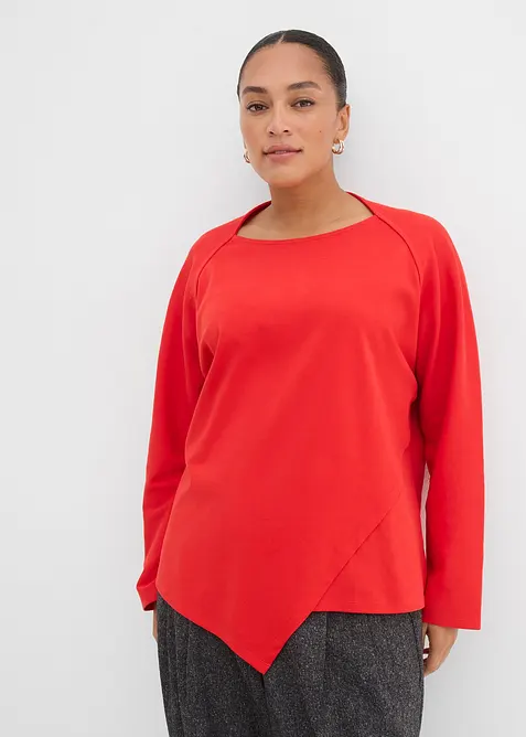 Maglia a maniche lunghe in puro cotone biologico, bonprix