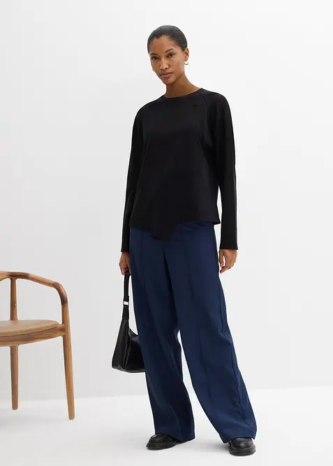 Maglia a maniche lunghe in puro cotone biologico, bonprix