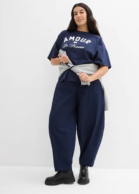 T-shirt in misto cotone biologico elasticizzato, bonprix