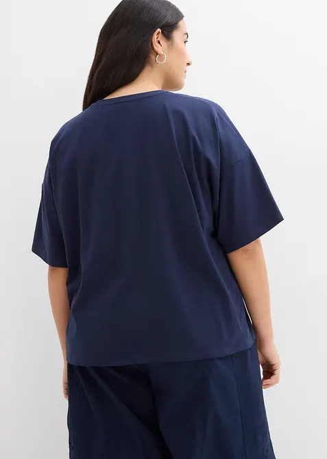 T-shirt in misto cotone biologico elasticizzato, bonprix