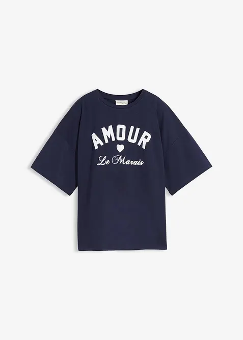 T-shirt in misto cotone biologico elasticizzato, bonprix