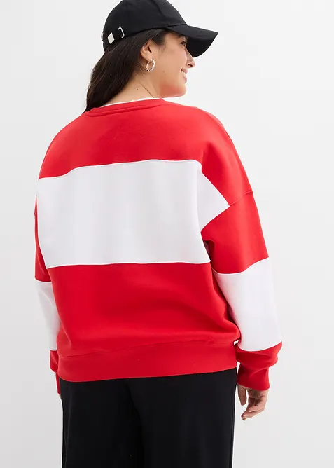 Felpa oversize in misto cotone morbido, bonprix