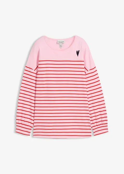 Maglia a maniche lunghe in puro cotone biologico, bonprix