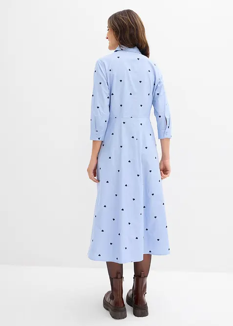 Abito chemisier in puro cotone biologico, bonprix