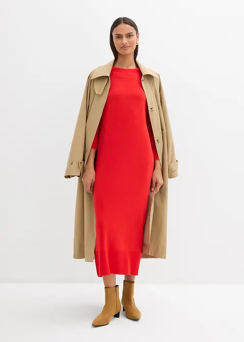 Abito midi in misto viscosa, bonprix