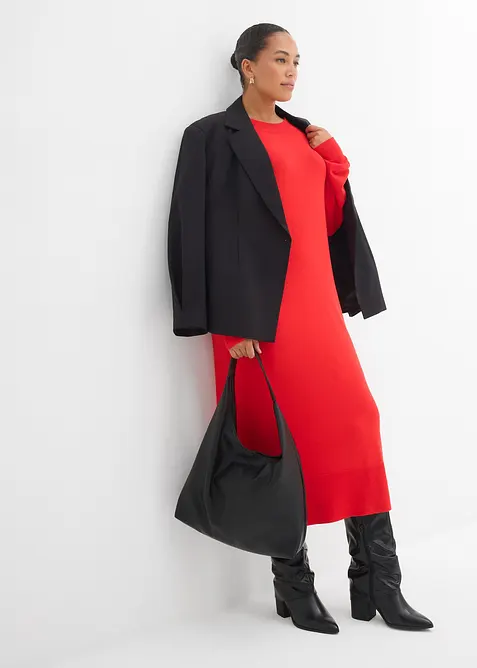 Abito midi in misto viscosa, bonprix