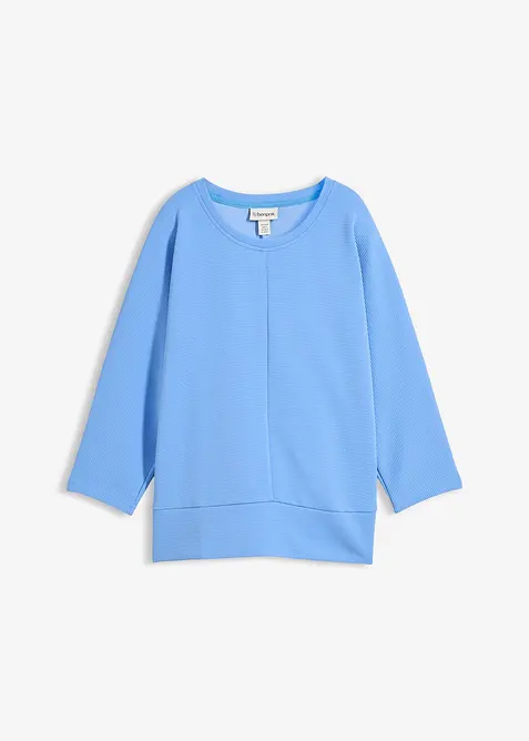 Felpa in tessuto operato, bonprix