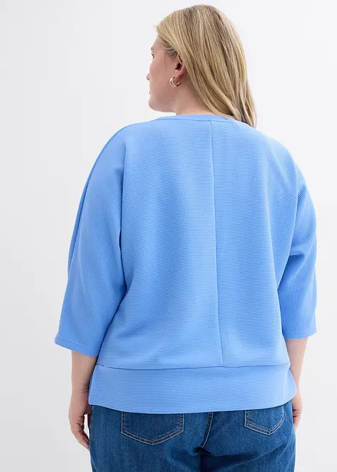 Felpa in tessuto operato, bonprix