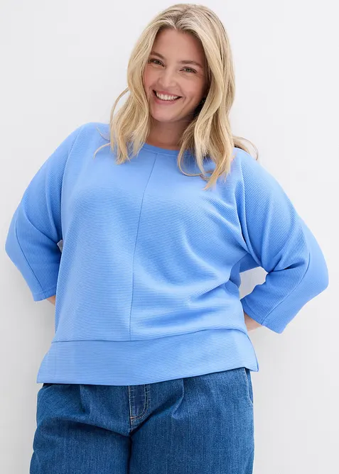 Felpa in tessuto operato, bonprix