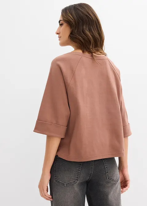 Maglia raglan in cotone biologico pesante, bonprix