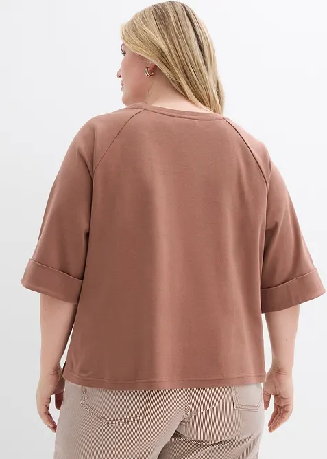 Maglia raglan in cotone biologico pesante, bonprix