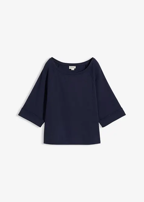 Maglia raglan in cotone biologico pesante, bonprix