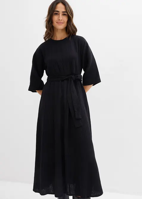 Abito midi in cotone morbido, bonprix