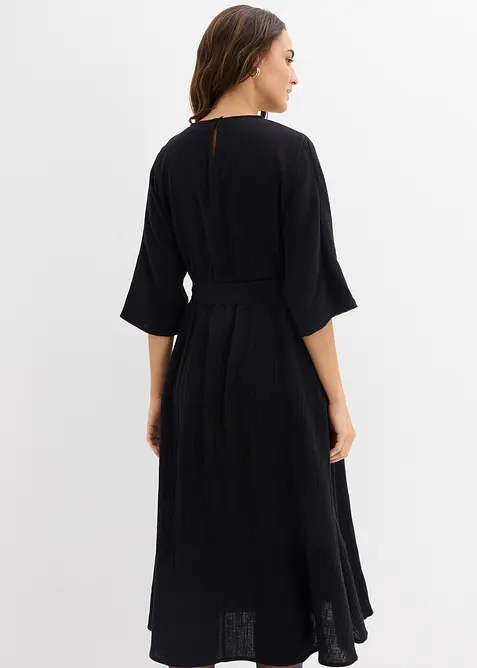 Abito midi in cotone morbido, bonprix