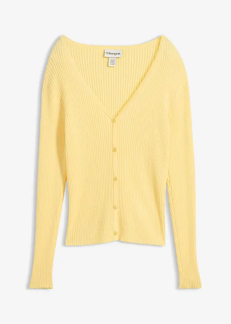 Cardigan in filato fine misto viscosa, bonprix