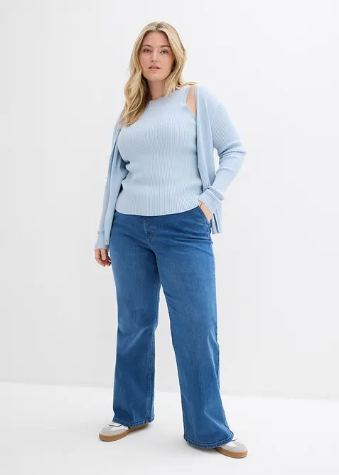 Top in maglia misto viscosa, bonprix