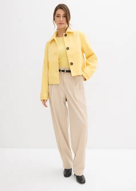 Giacca corta in simil lana, bonprix